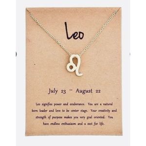 Leo GOLD ZODIAC STAR SIGN HOROSCOPE NECKLACE